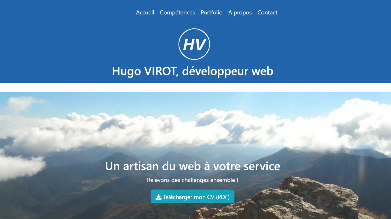 capture accueil ancien Portfolio 2020