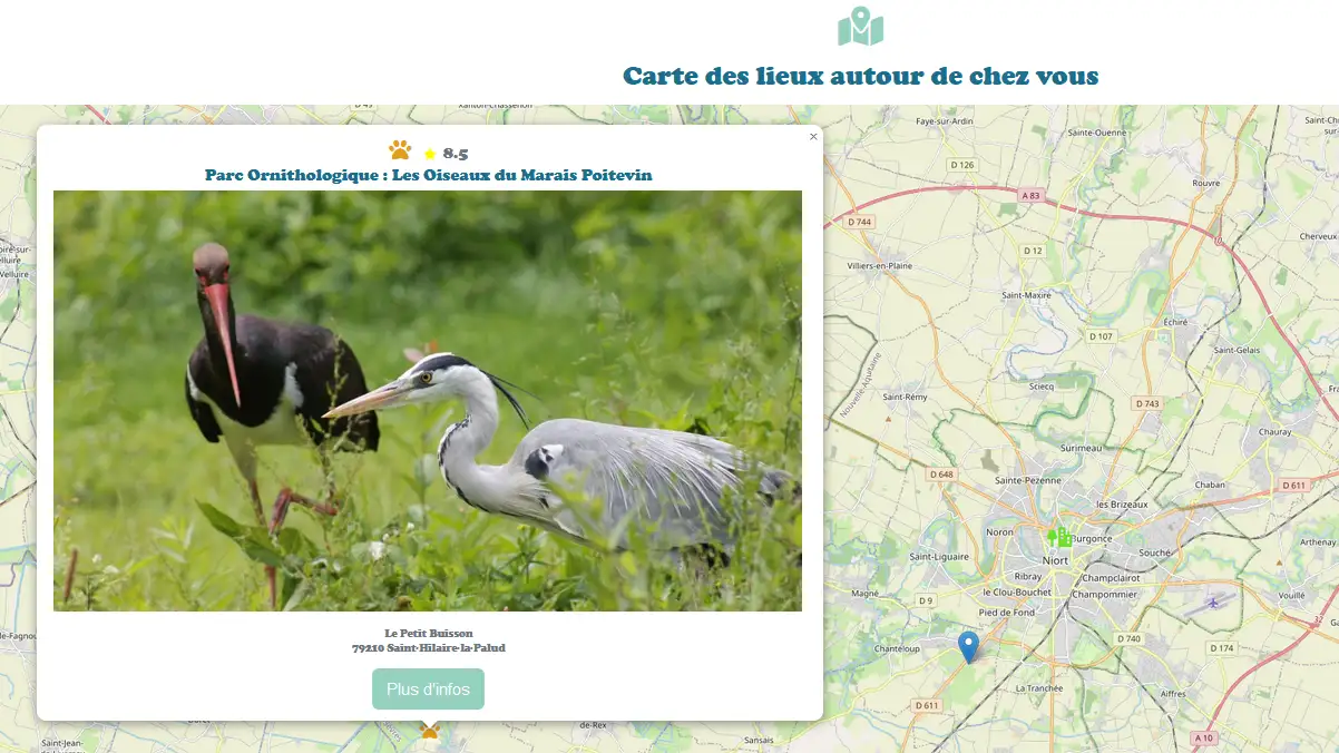 capture page carte site Nice Places